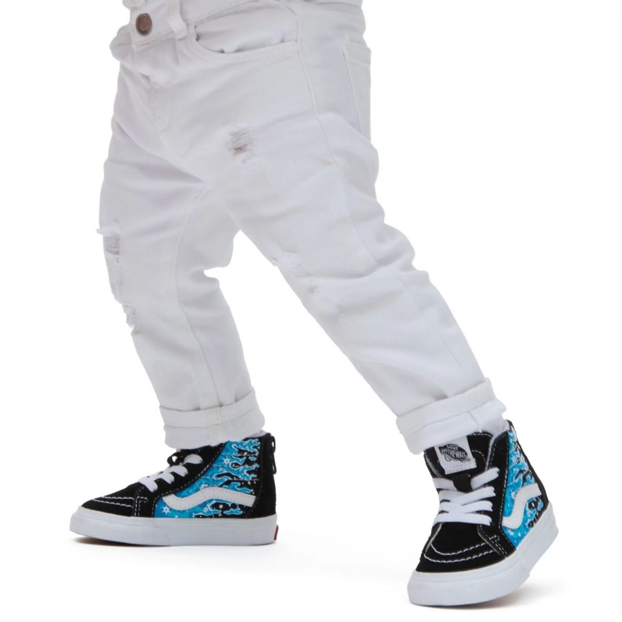 Kinder VANS Easy On, Easy Off | Kleinkinder Sk8-Hi Zip Schuhe (1-4 Jahre) Schwarz