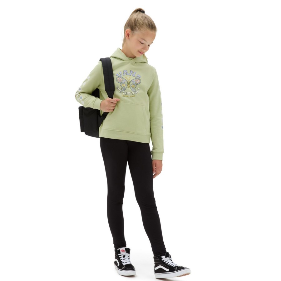 Kinder VANS Madchen-Bekleidung (8-14+) | Madchen Butterfly Floral Hoodie (8-14 Jahre) Grun