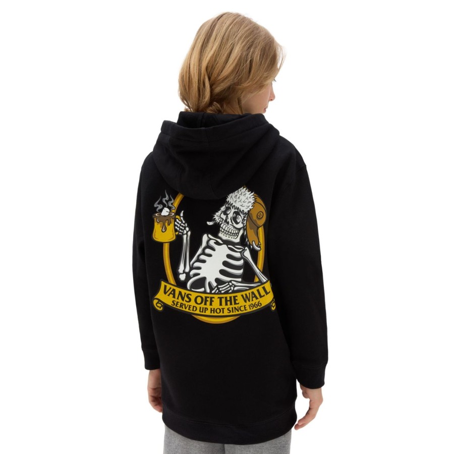 Kinder VANS Jungen-Bekleidung (8-14+) | Jungen Skull Hoodie (8-14 Jahre) Schwarz