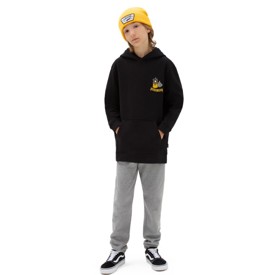 Kinder VANS Jungen-Bekleidung (8-14+) | Jungen Skull Hoodie (8-14 Jahre) Schwarz