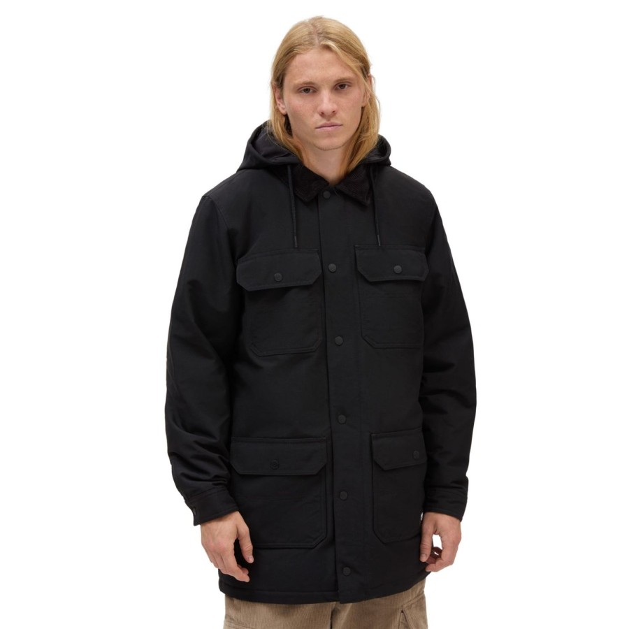 Herren VANS Jacken & Wendeparka | Lange Drill Chore Mte-1 Jacke Schwarz