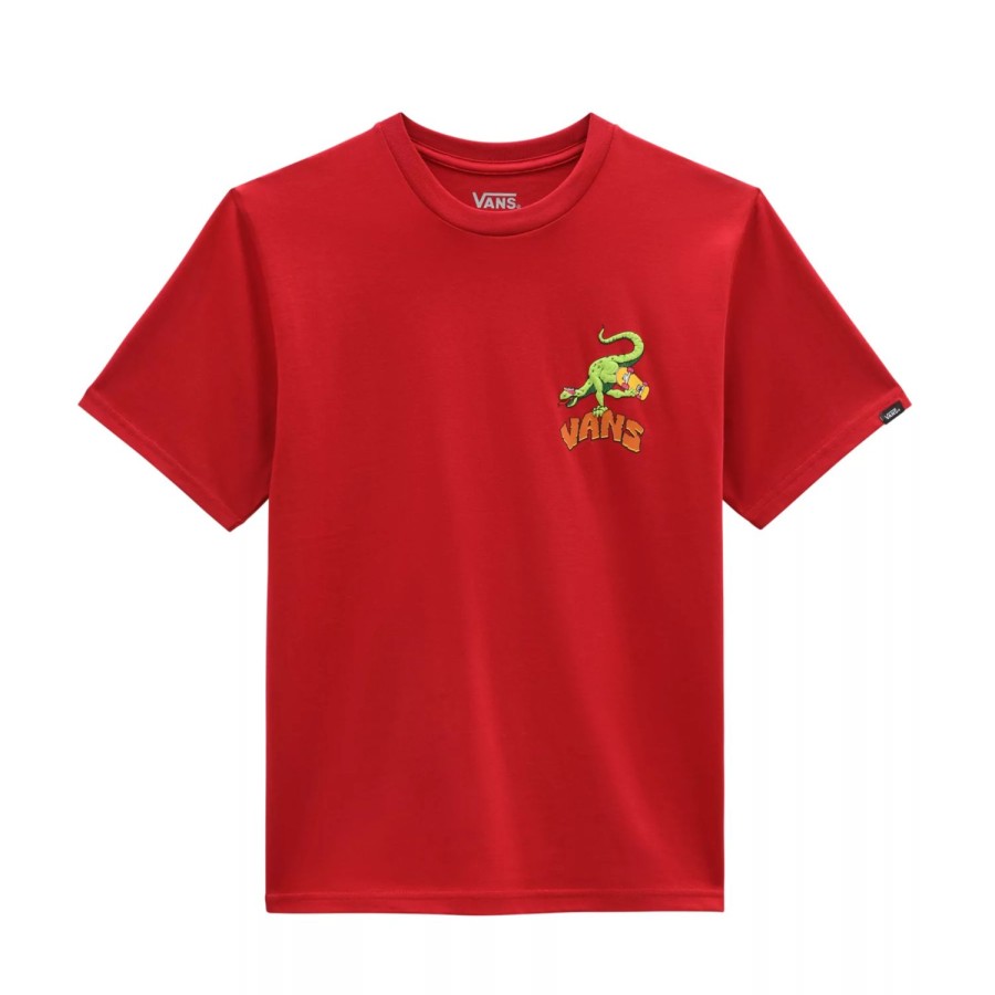 Kinder VANS Jungen-Bekleidung (8-14+) | Jungen Dino Egg Plant T-Shirt (8-14 Jahre) Rot