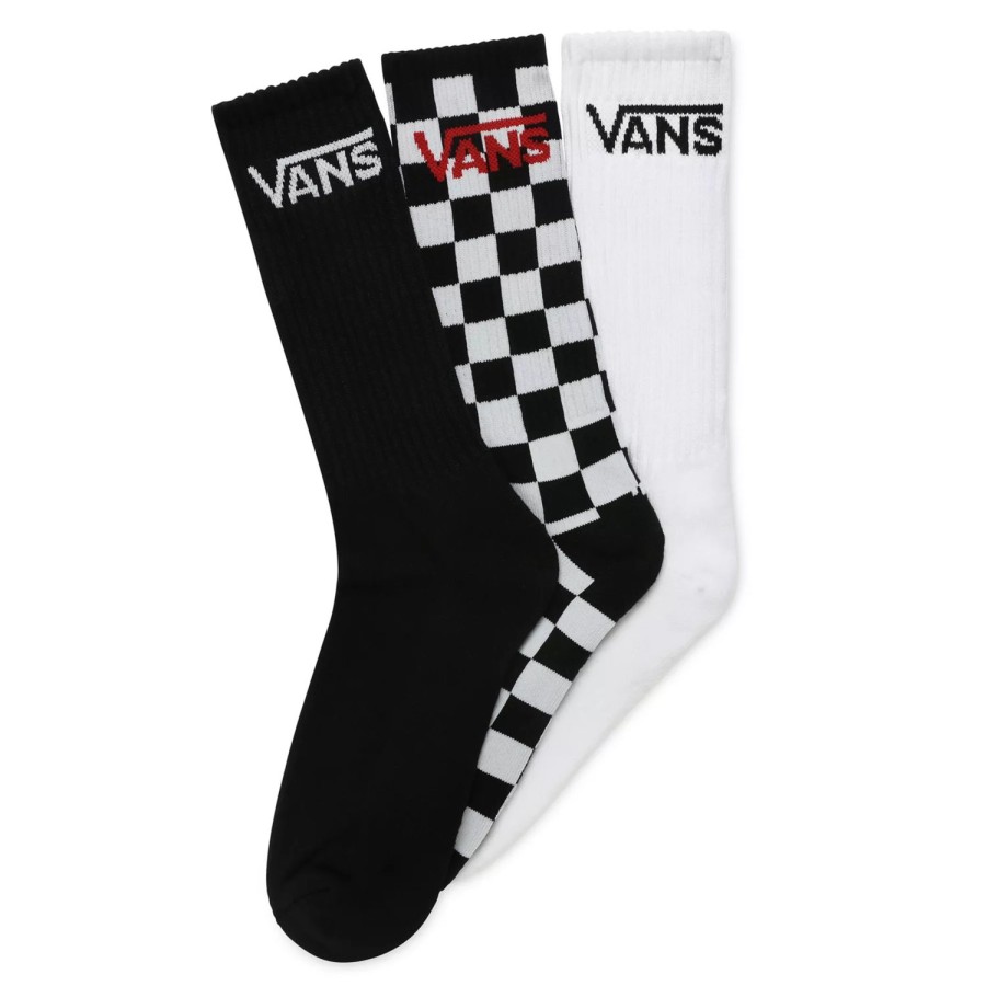 Herren VANS Socken | Classic Crew Socken (3 Paar) Schwarz