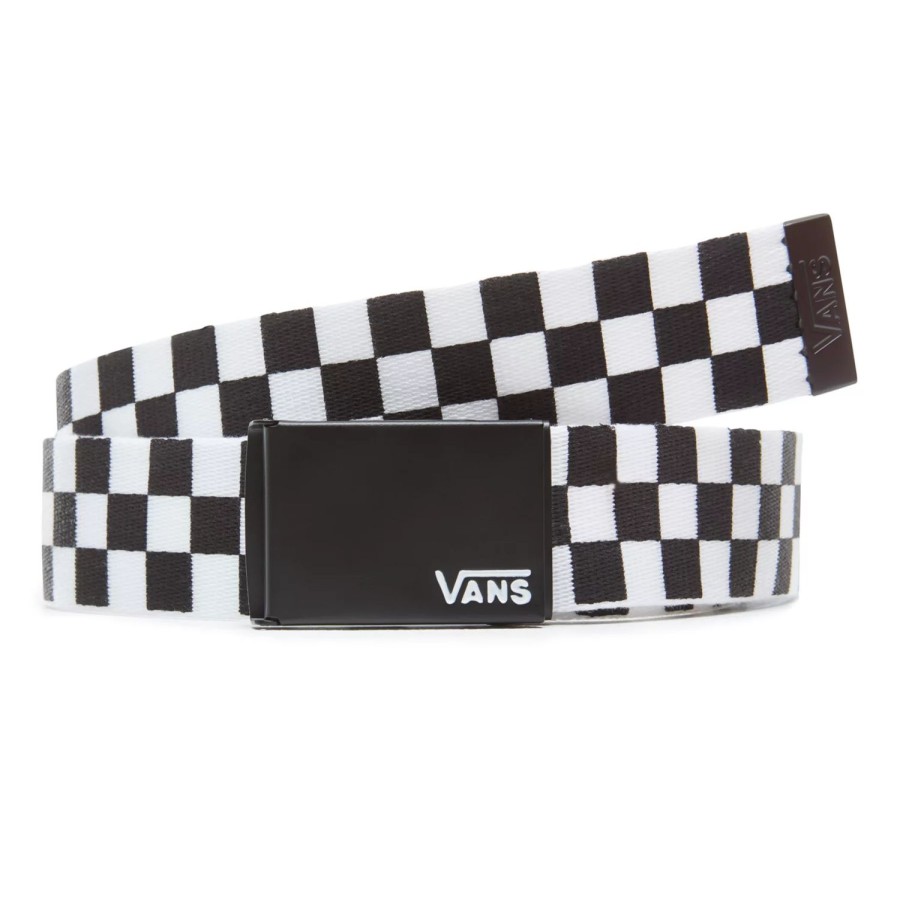 Herren VANS Andere Accessoires | Deppster Gurtband-Gurtel Schwarz, Weis