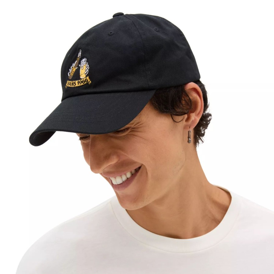 Herren VANS Mutzen, Caps & Hute | Cold Crew Curved Bill Jockey Cap Schwarz