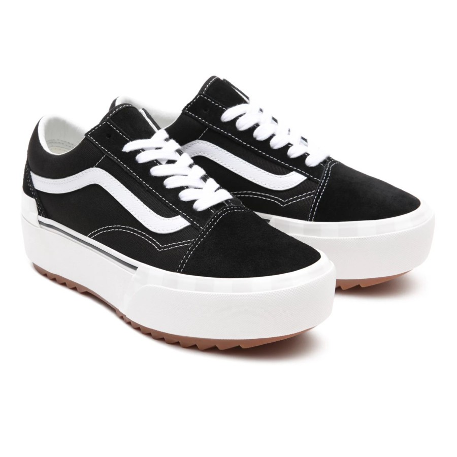 Damen VANS Classics | Old Skool Stacked Schuhe Aus Wildleder Schwarz