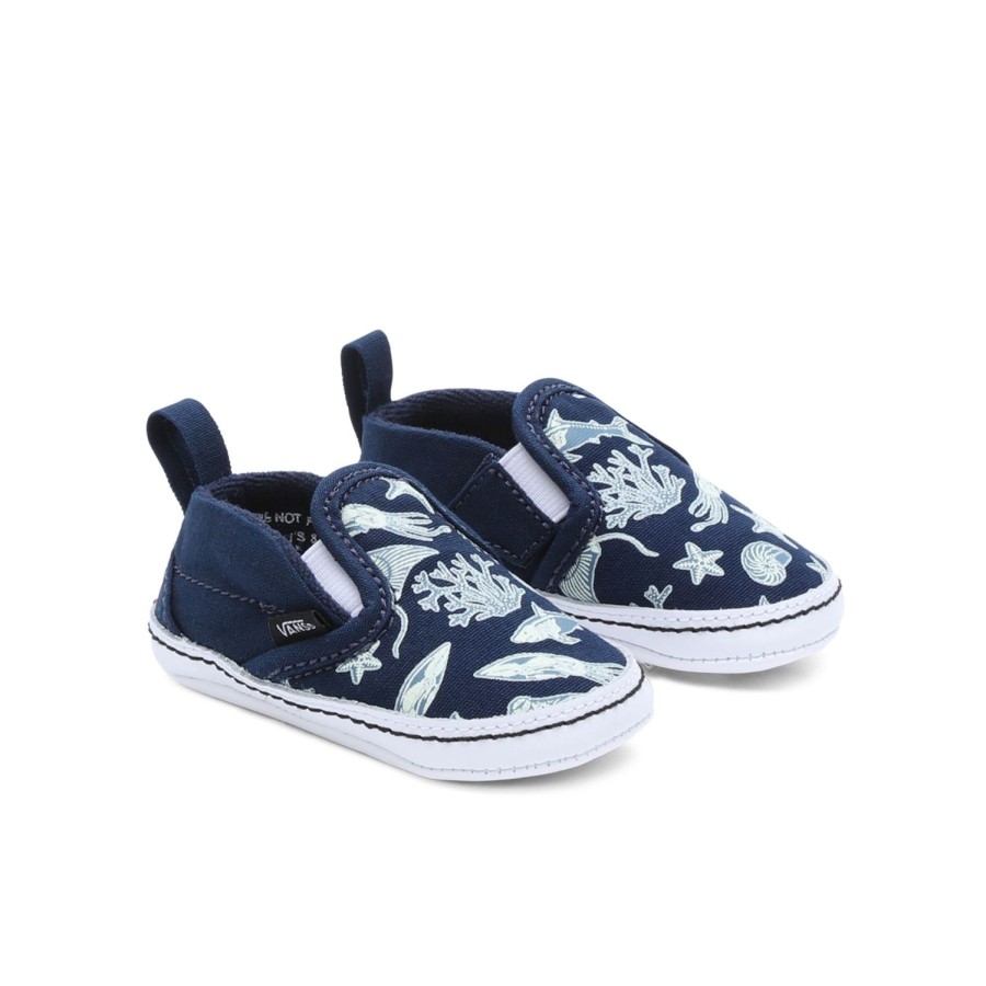 Kinder VANS Babyschuhe (0-1 Jahre) | Kleinkinder Slip-On Crib Schuhe (0-1 Jahr) Blau