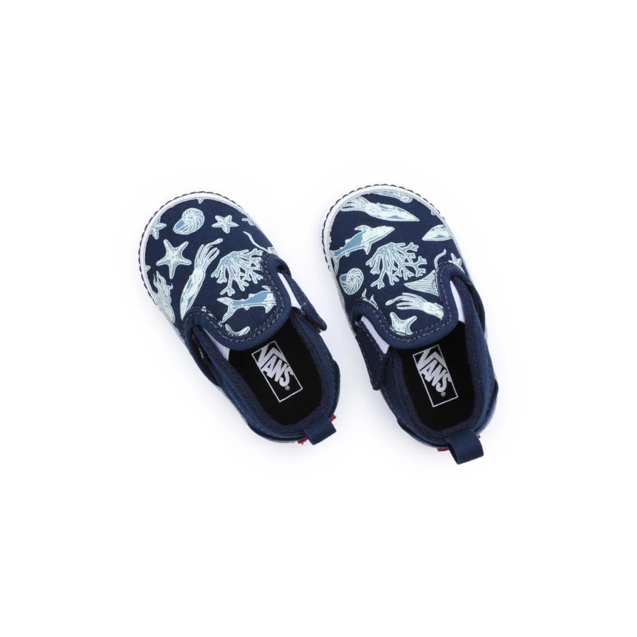 Kinder VANS Babyschuhe (0-1 Jahre) | Kleinkinder Slip-On Crib Schuhe (0-1 Jahr) Blau