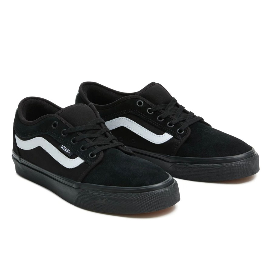 Herren VANS Skateschuhe | Chukka Low Sidestripe Schuhe Schwarz, Weis