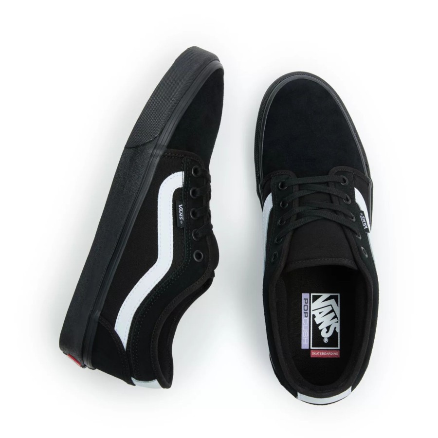 Herren VANS Skateschuhe | Chukka Low Sidestripe Schuhe Schwarz, Weis