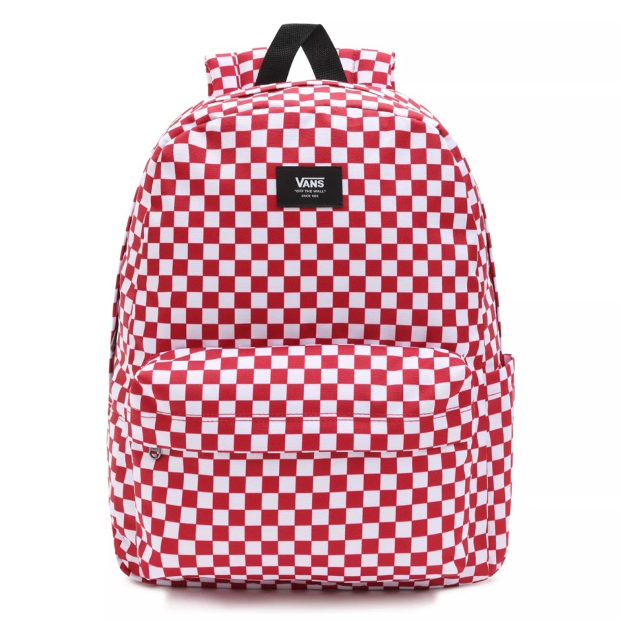 Herren VANS Taschen & Rucksacke | Old Skool Check Rucksack Rot