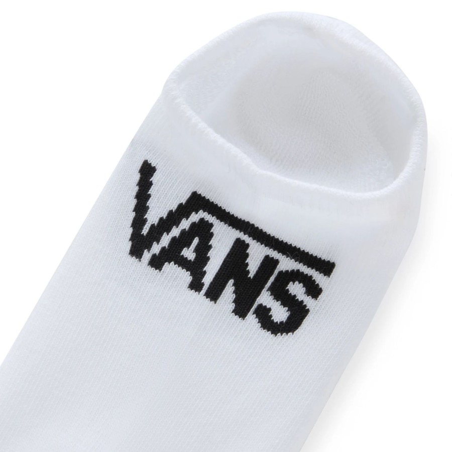 Kinder VANS Socken | Kinder Vans Classic Kick No Show Socken (3 Paar) Weis