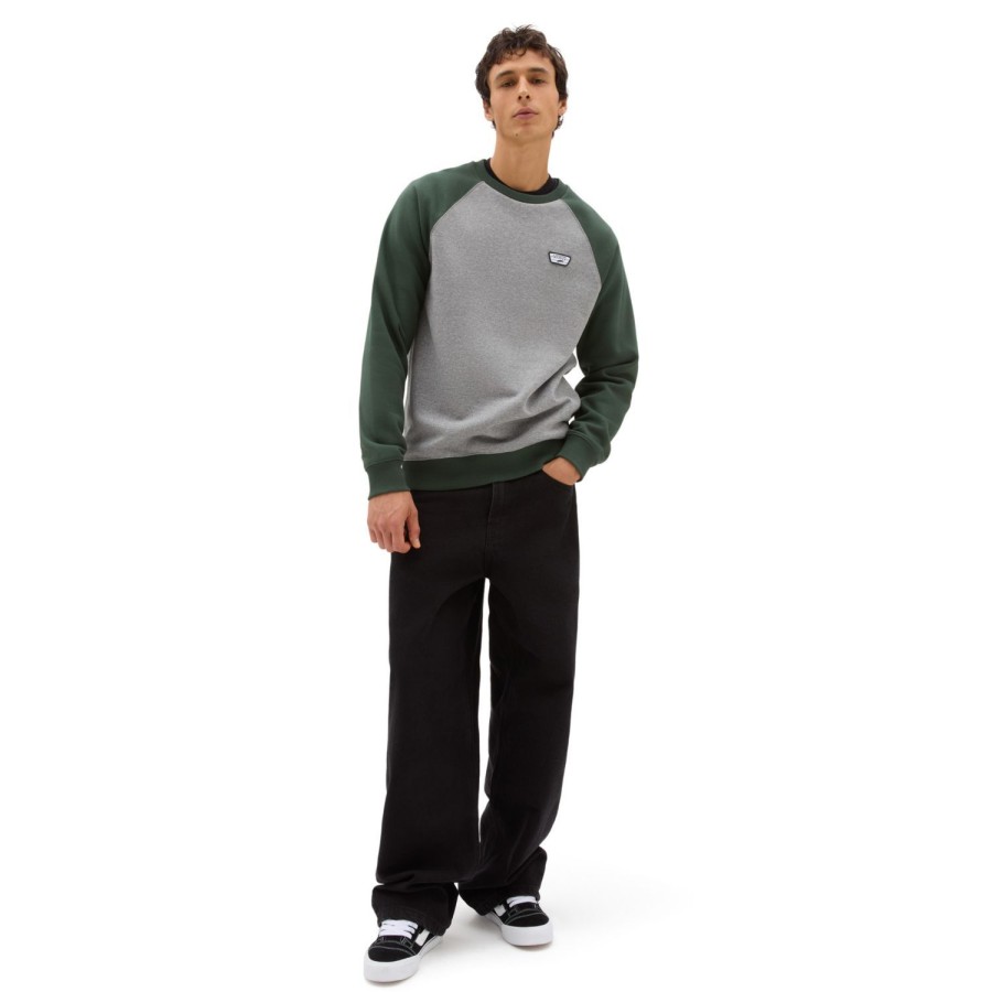 Herren VANS Kapuzenpullover & Sweatshirts | Rutland Crew Sweatshirt Grau