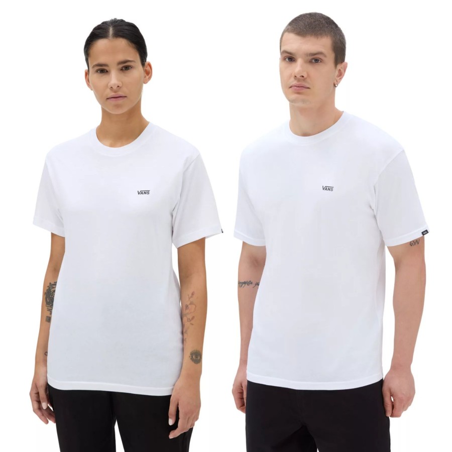 Damen VANS T-Shirts & Oberteile | Left Chest Logo T-Shirt Weis