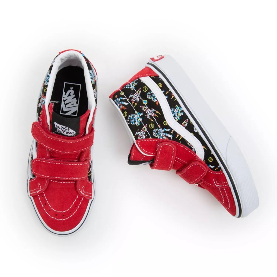 Kinder VANS Kinderschuhe (4-8 Jahre) | Kinder Sk8-Mid Reissue Schuhe Mit Klettverschluss (4-8 Jahre) Schwarz