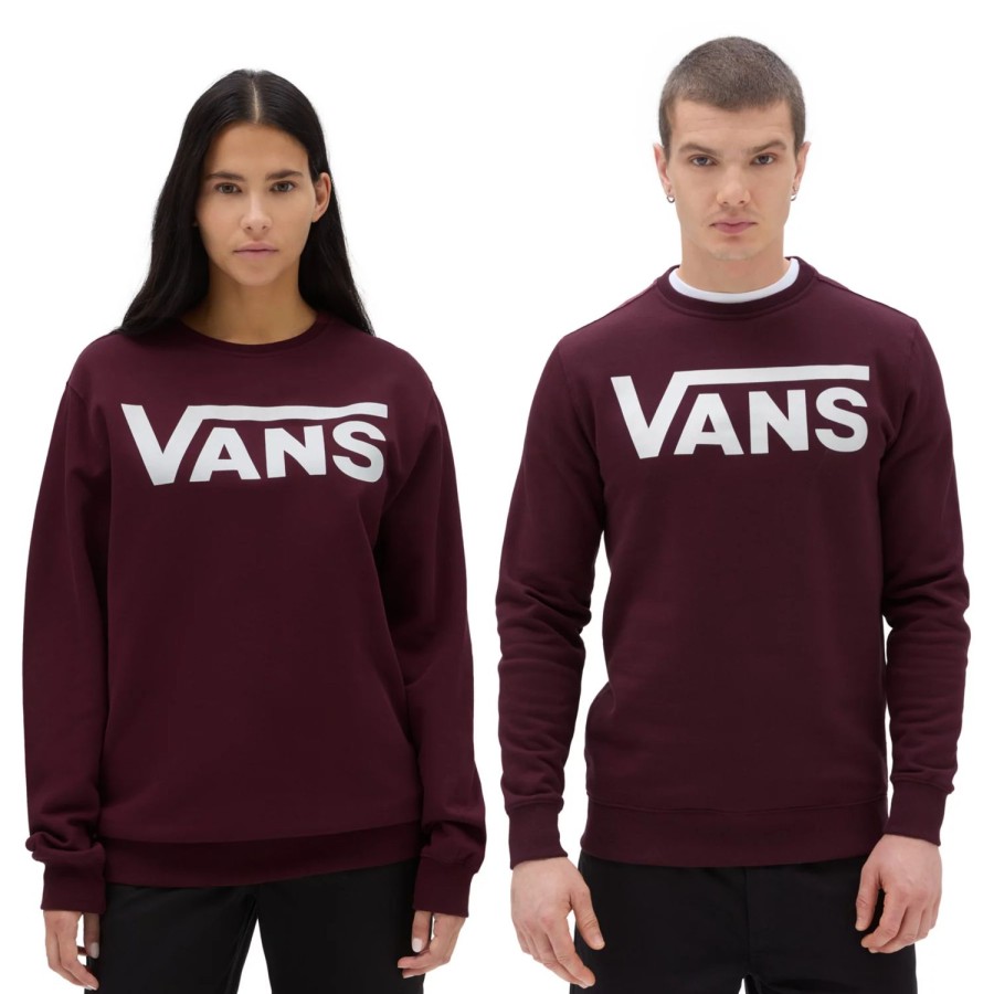 Damen VANS Kapuzenpullover & Pullover | Vans Classic Crew Ii Rot