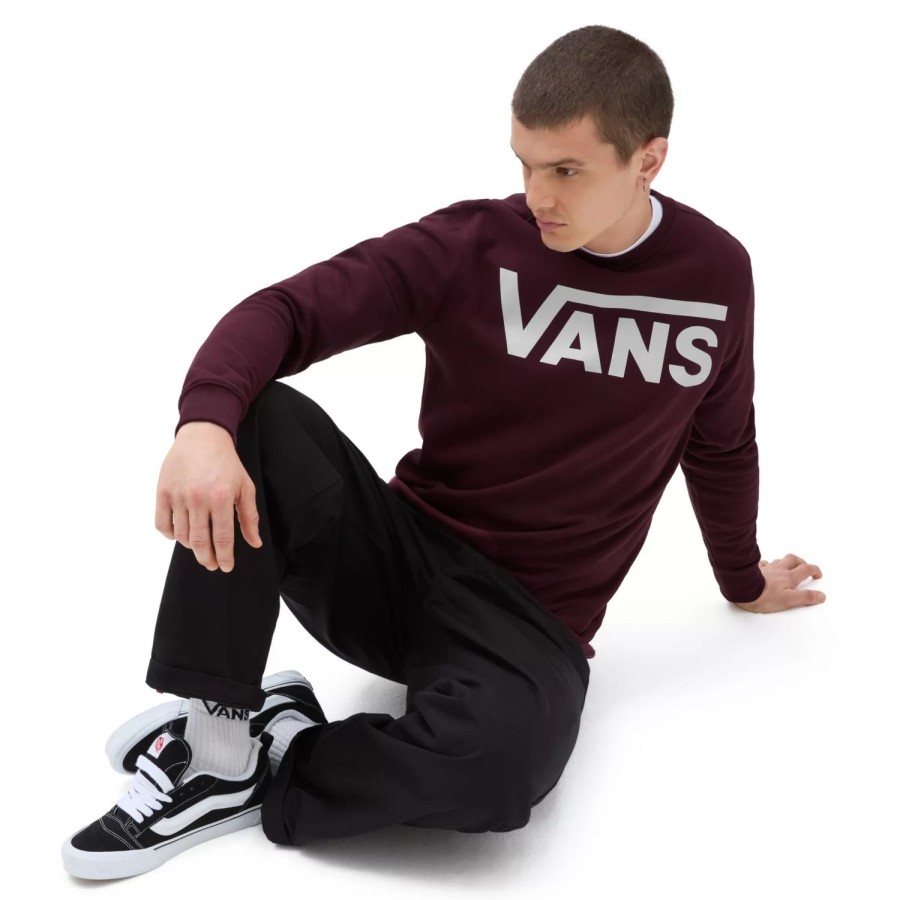 Damen VANS Kapuzenpullover & Pullover | Vans Classic Crew Ii Rot