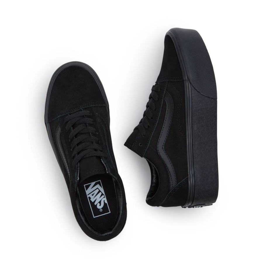 Damen VANS Low-Top Sneaker | Old Skool Stackform Schuhe Schwarz