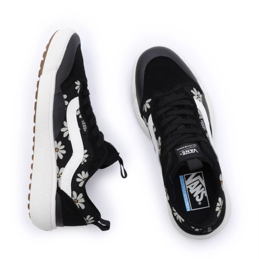 Herren VANS Ultrarange Schuhe | Ultrarange Exo Se Painted Floral Schuhe Schwarz