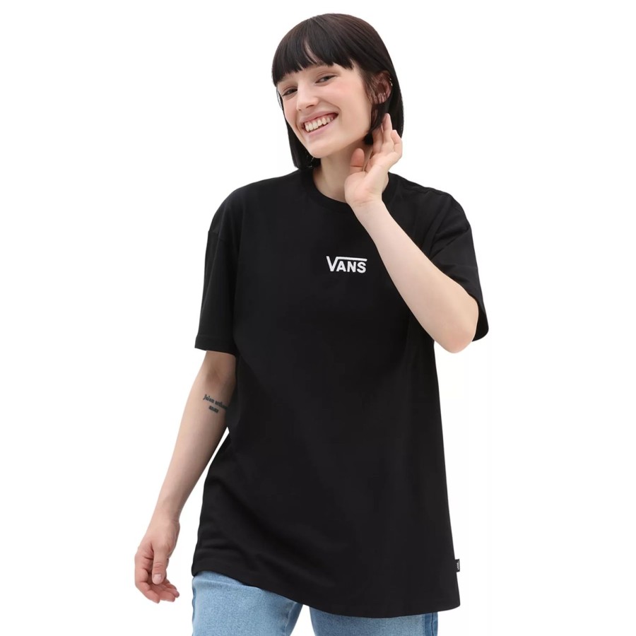 Damen VANS T-Shirts & Oberteile | Flying V T-Shirt In Ubergrose Schwarz