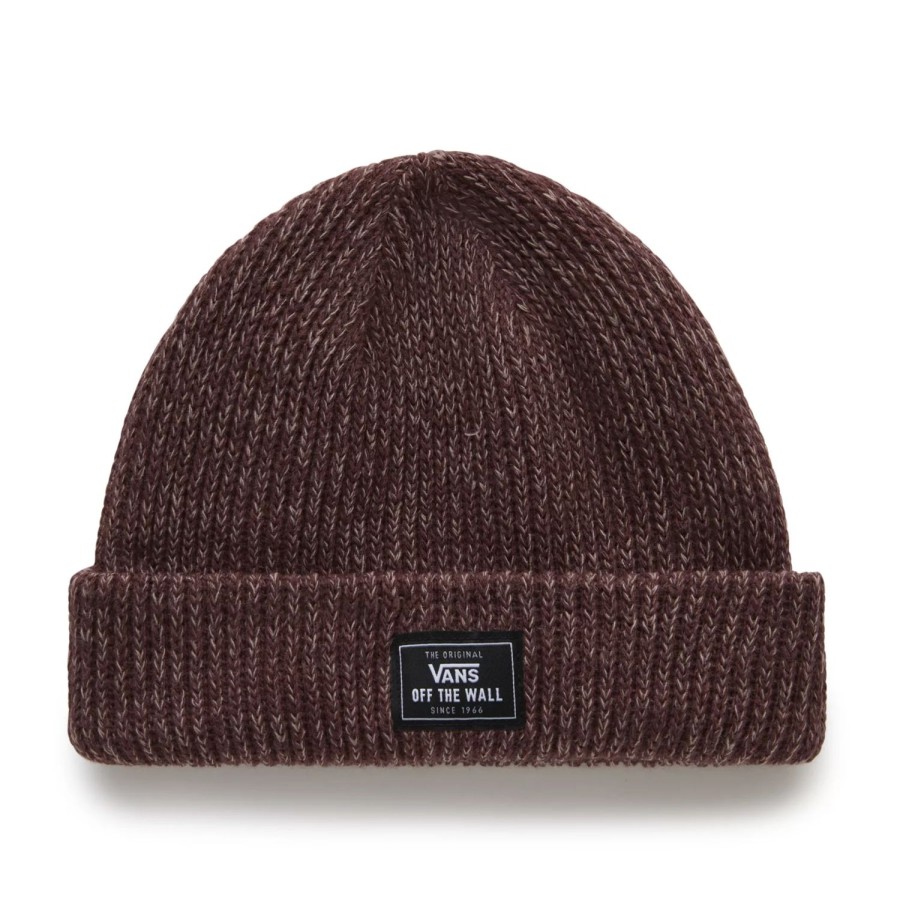 Damen VANS Mutzen, Caps & Hute | Bruckner Beanie-Mutze Mit Umschlag Braun