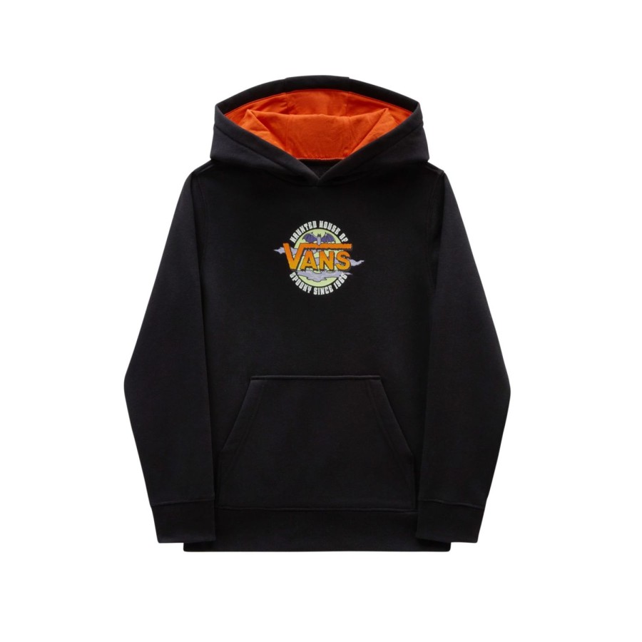 Kinder VANS Kleinkind-Bekleidung (2-8 Jahre) | Kleine Kinder Haunted House Of Vans Hoodie (2-8 Jahre) Schwarz