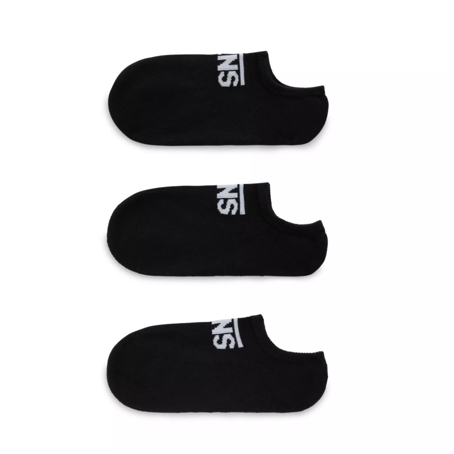 Kinder VANS Socken | Kinder Vans Classic Kick No Show Socken (3 Paar) Schwarz