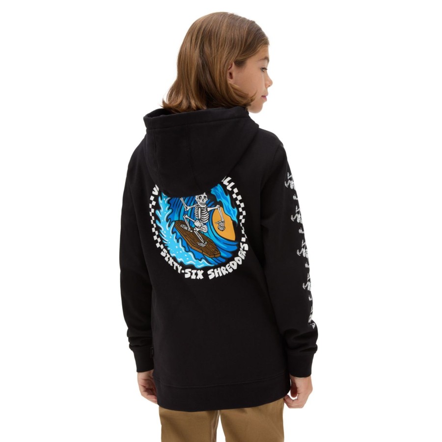 Kinder VANS Jungen-Bekleidung (8-14+) | Kinder 66 Shredders Hoodie (8-14 Jahre) Schwarz