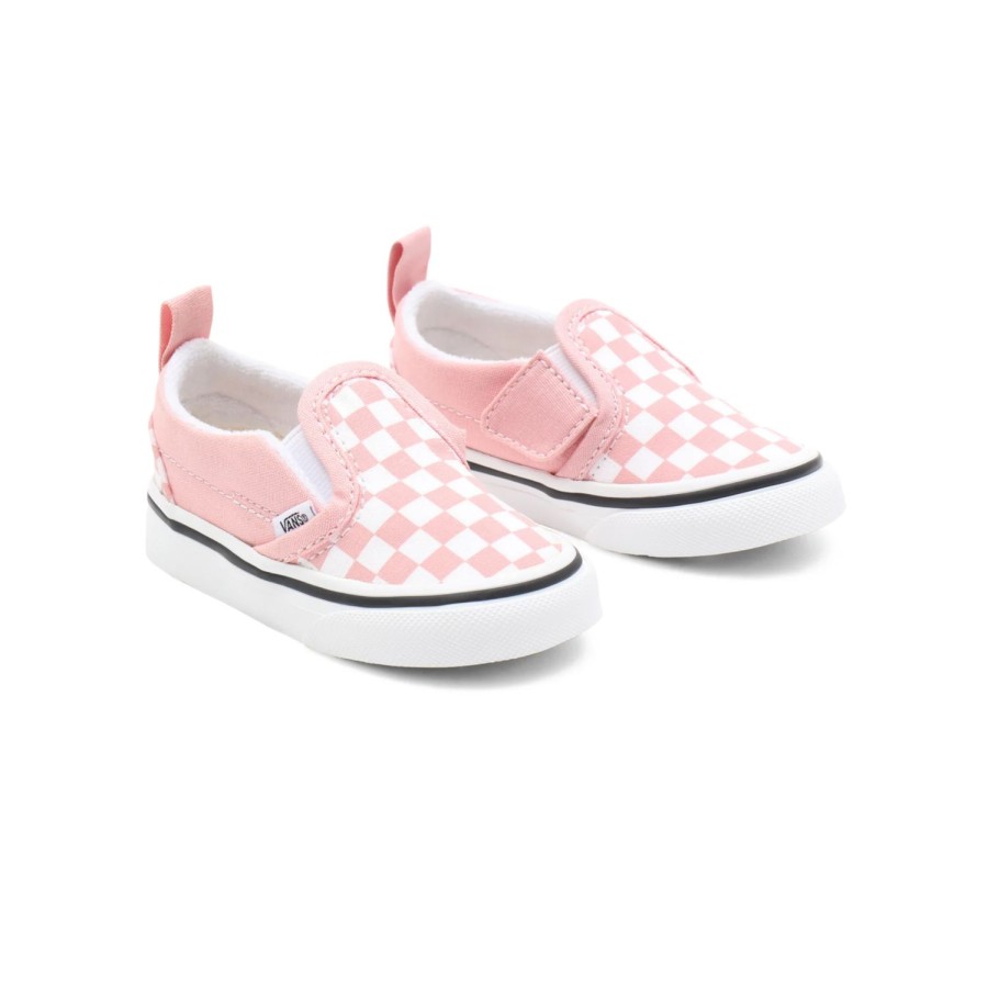 Kinder VANS Classics | Kleinkinder Checkerboard Slip-On V Schuhe (1-4 Jahre) Rosa