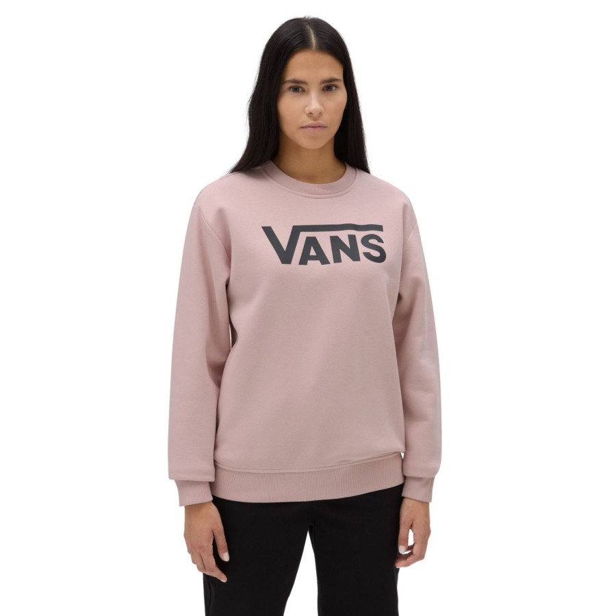 Damen VANS Kapuzenpullover & Pullover | Classic V Boyfriend Fit Rundhals-Sweatshirt Rosa