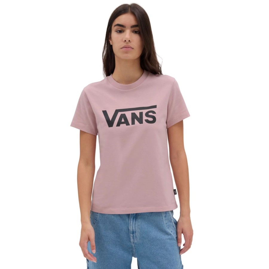 Damen VANS T-Shirts & Oberteile | Flying V Rundhals-T-Shirt Rosa