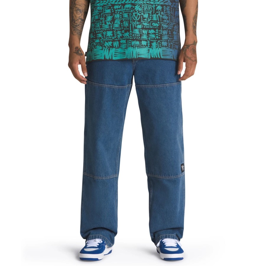 Herren VANS Hosen & Jeans | Rowan Zorilla Drill Chore Loose Carpenter Denim Hose Blau