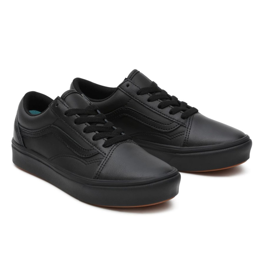 Kinder VANS Teenager-Schuhe (8-14 Jahre) | Classic Tumble Comfycush Old Skool Schuhe Fur Jugendliche (8-14 Jahre) Schwarz