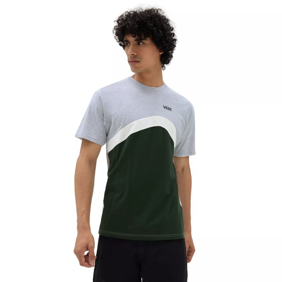 Herren VANS T-Shirts & Tank Tops | Sidestripe Block T-Shirt Grun