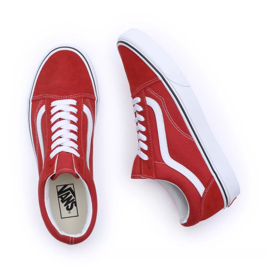 Herren VANS Low-Top-Schuhe | Color Theory Old Skool Schuhe Rot