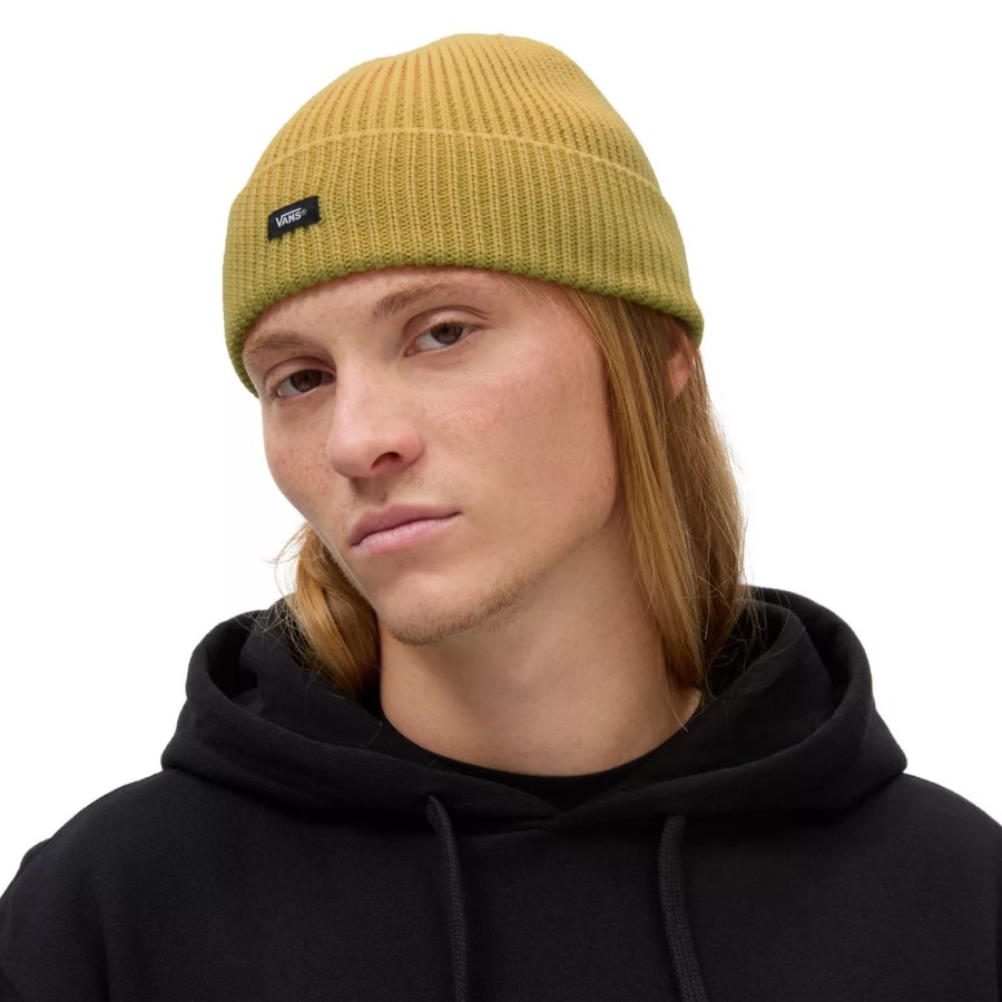 Herren VANS Mutzen, Caps & Hute | Post Shallow Cuff Beanie Mutze Gelb