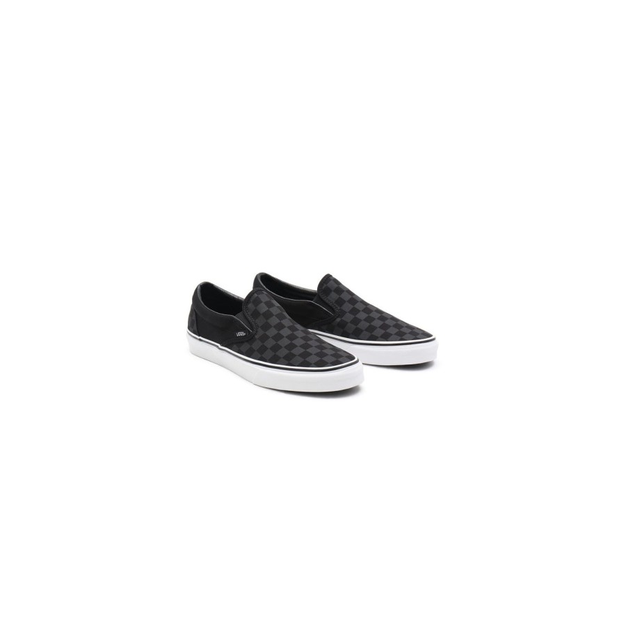 Herren VANS Slip-On-Schuhe | Checkerboard Classic Slip-On Schuhe Schwarz