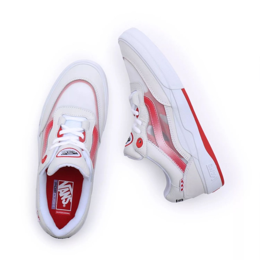 Herren VANS Skateschuhe | Wayvee Schuhe Aus Leder Rot, Weis