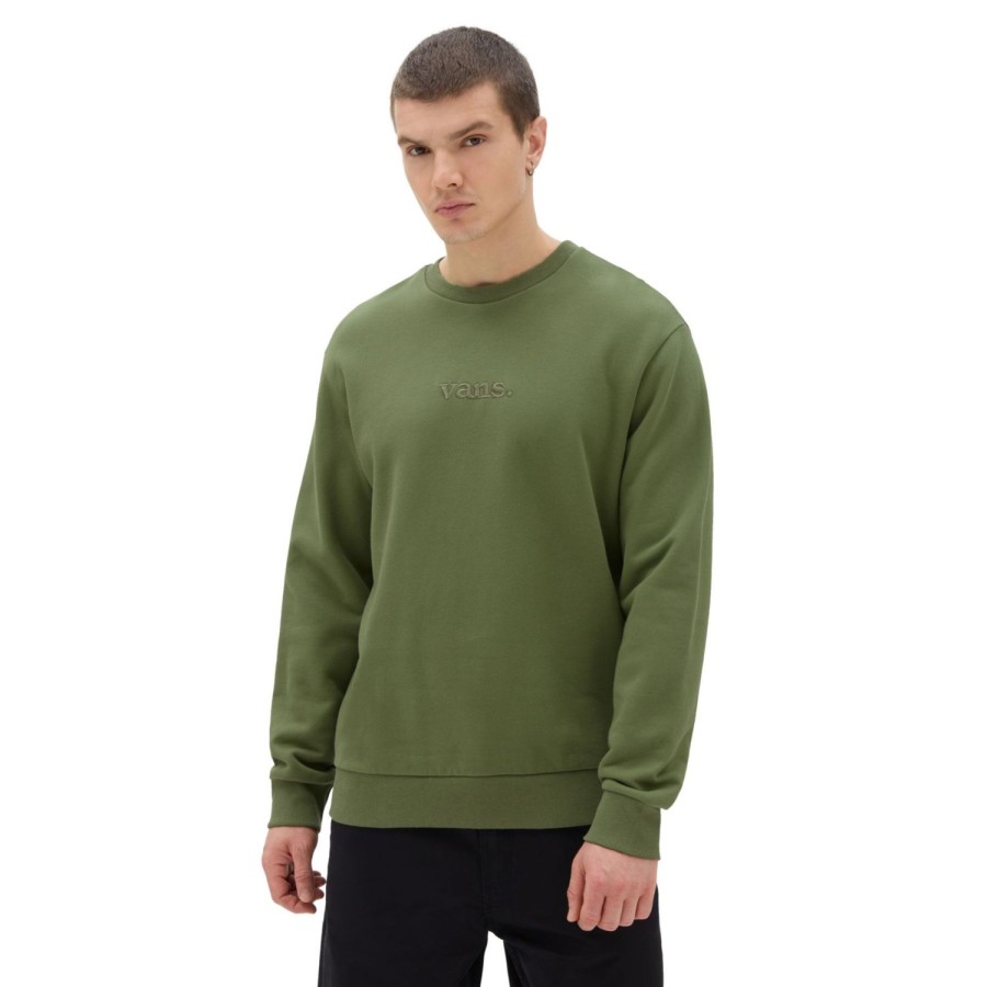 Herren VANS Kapuzenpullover & Sweatshirts | Essential Relaxed Crew-Sweatshirt Grun