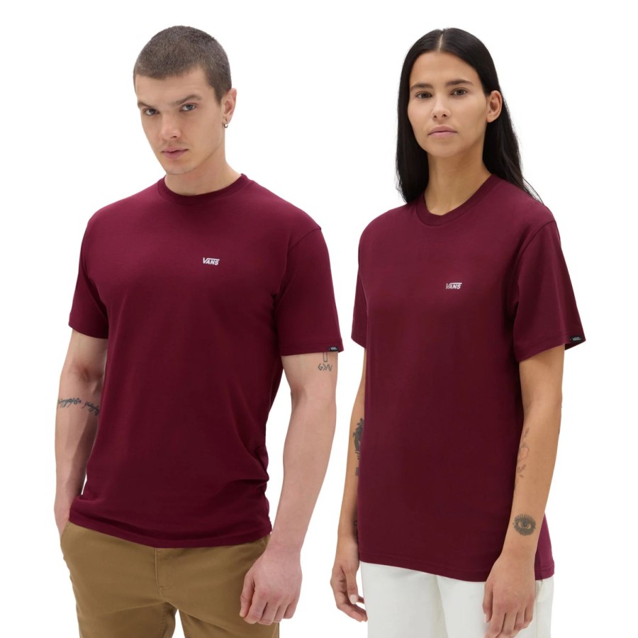 Herren VANS T-Shirts & Tank Tops | Left Chest Logo T-Shirt Rot