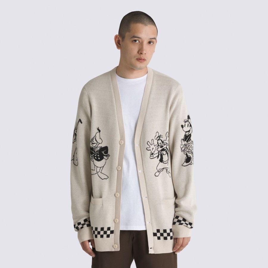 Herren VANS Kapuzenpullover & Sweatshirts | Disney X Vans Club Cardigan Beige