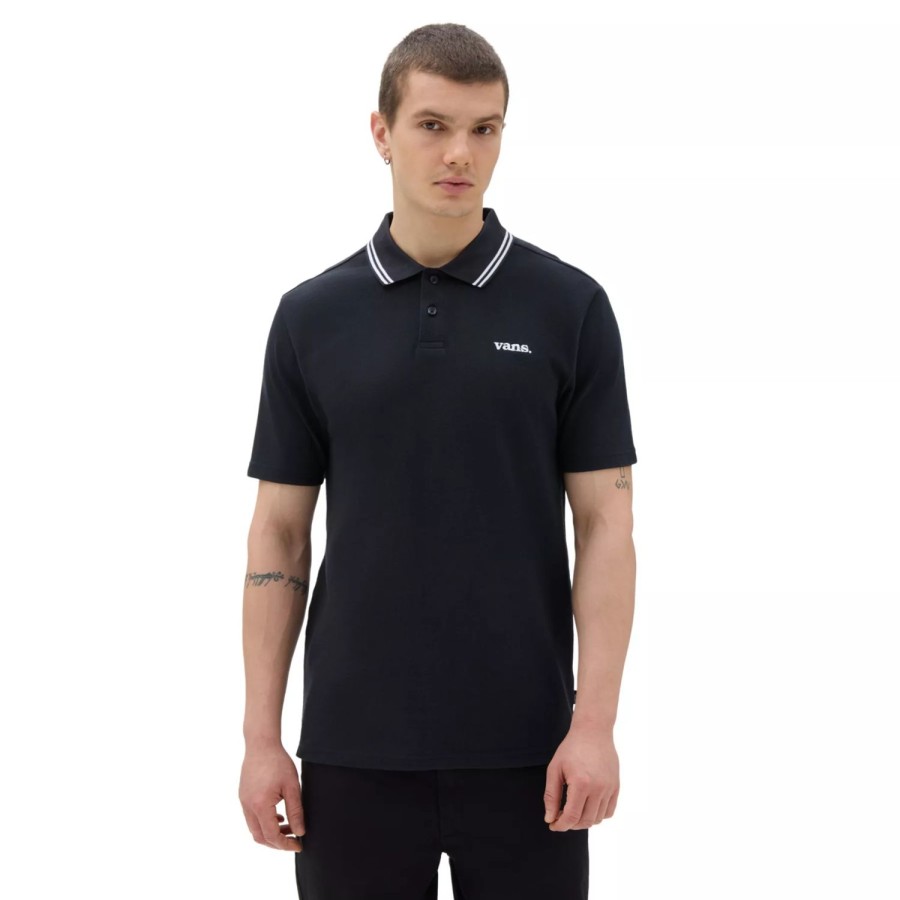 Herren VANS T-Shirts & Tank Tops | Halecrest Polohemd Schwarz