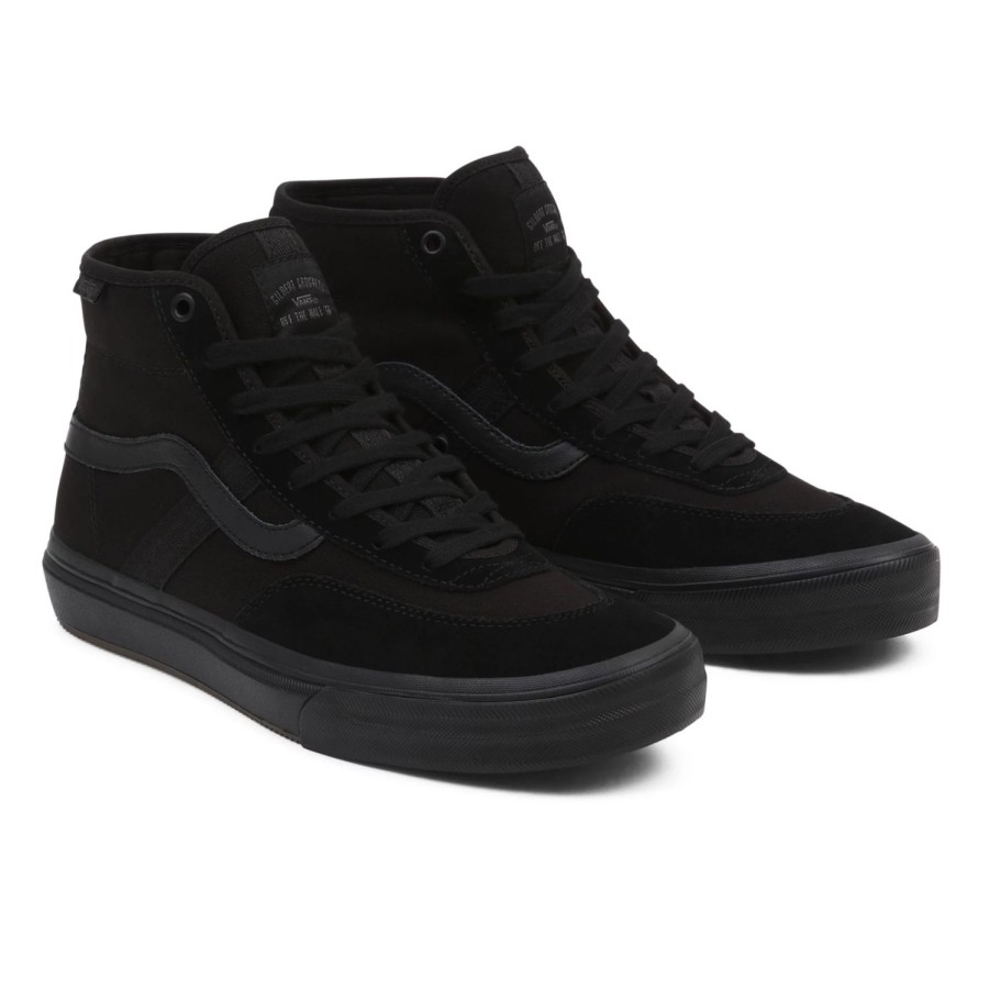 Damen VANS Skateschuhe | Crockett High Schuhe Schwarz