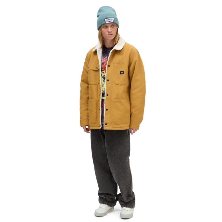 Herren VANS Jacken & Wendeparka | Drill Chore Mantel Sherpa Jacke Braun