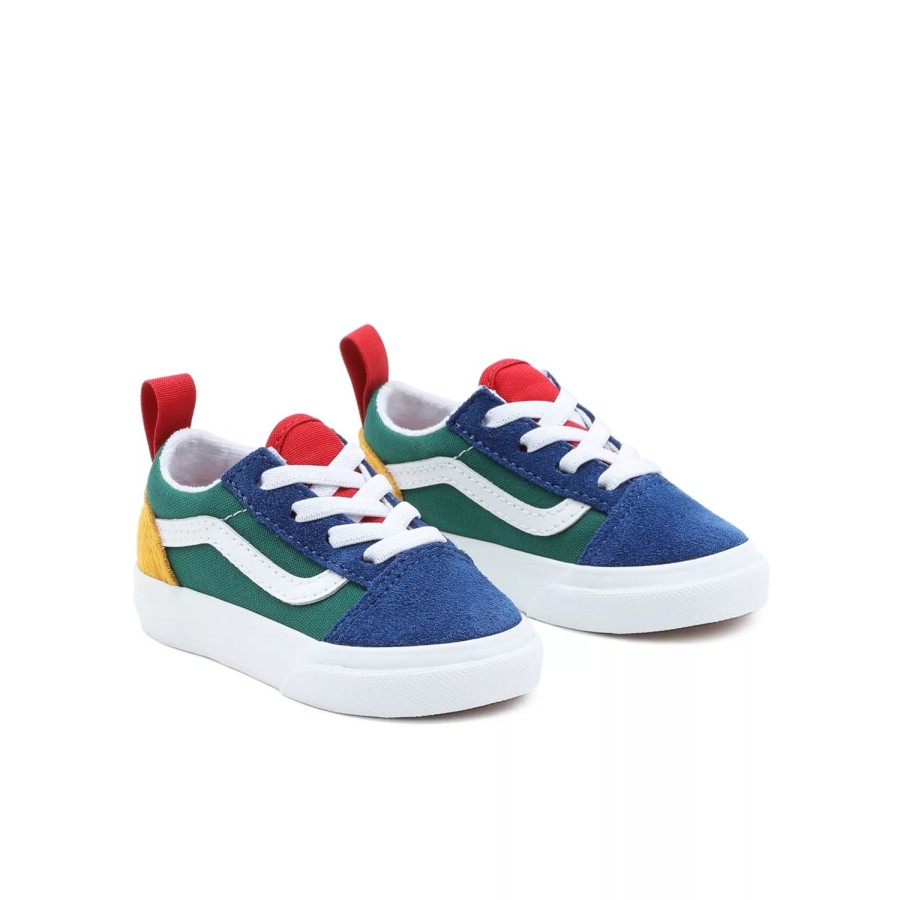 Kinder VANS Easy On, Easy Off | Kleinkinder Vans Yacht Club Old Skool Elastic Lace Schuhe (1-4 Jahre) Multicolour