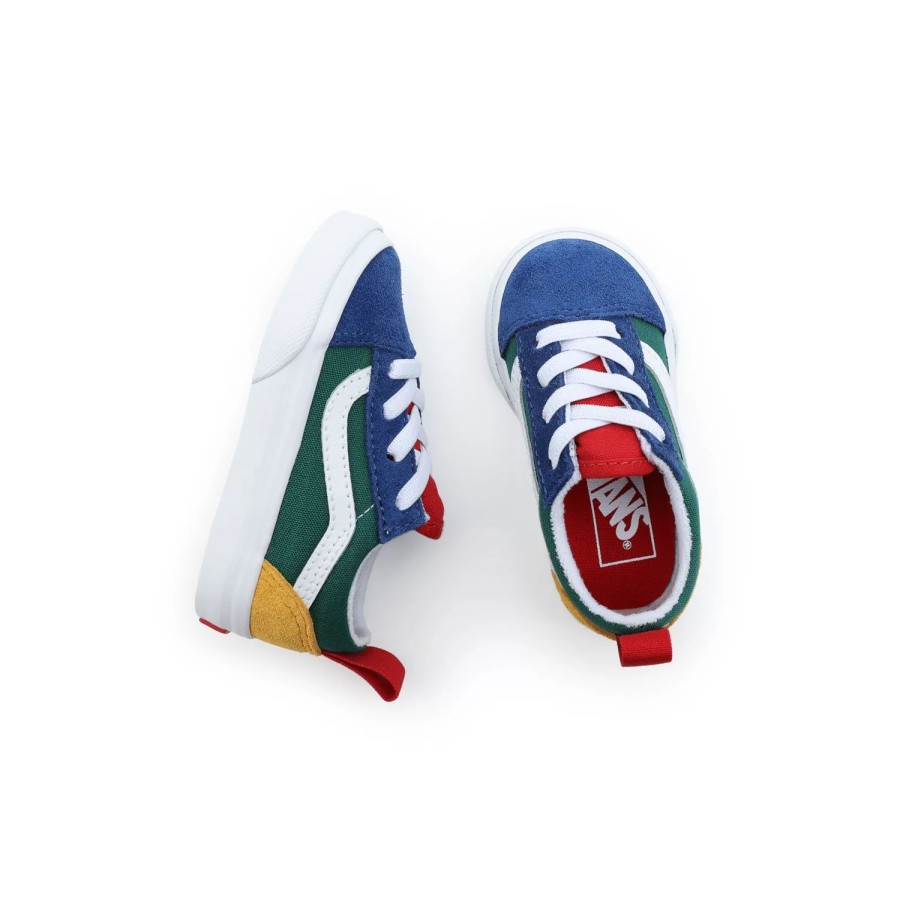 Kinder VANS Easy On, Easy Off | Kleinkinder Vans Yacht Club Old Skool Elastic Lace Schuhe (1-4 Jahre) Multicolour