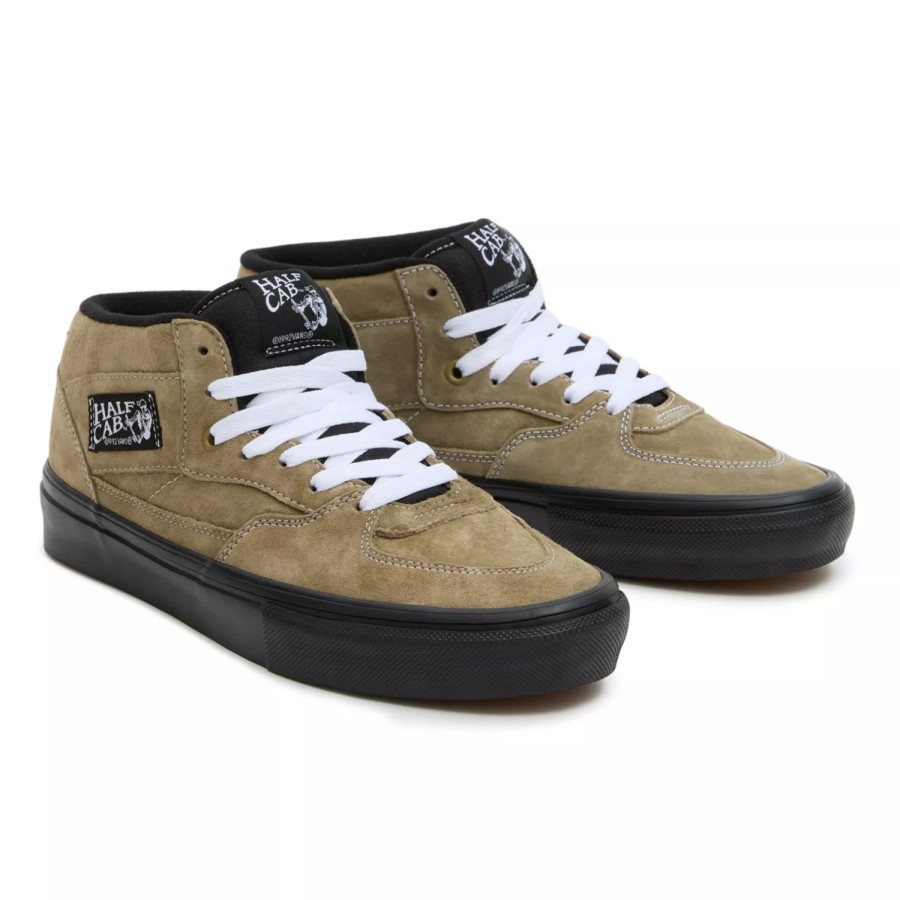 Herren VANS Skateschuhe | Skate Half Cab Schuhe Aus Schweinswildleder Grun