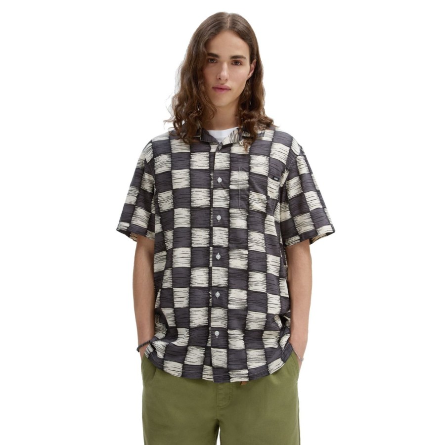 Herren VANS Hemden | Moore Button-Down-Hemd Grau