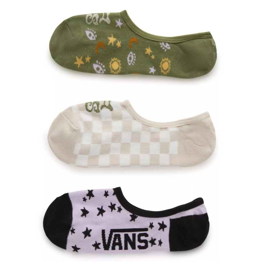 Damen VANS Socken | Scattered Vans Canoodle-Socken (3 Paar) Violett