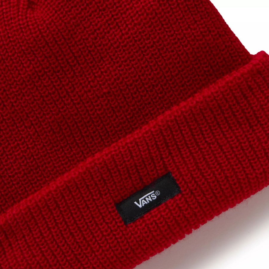 Herren VANS Mutzen, Caps & Hute | Eastview Beanie Mit Umschlag Rot